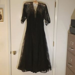 Vintage Black Lace Dress
